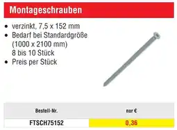 Josef Steiner Montageschrauben Angebot