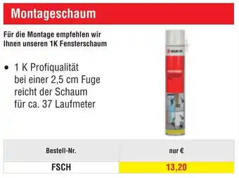 Josef Steiner Montageschaum Angebot