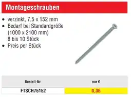 Josef Steiner Montageschrauben Angebot