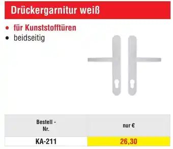 Josef Steiner Drückergarnitur weiß Angebot