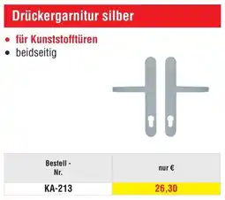 Josef Steiner Drückergarnitur silber Angebot