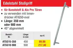 Josef Steiner Edelstahl Stoßgriff Angebot