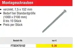 Josef Steiner Montageschrauben Angebot