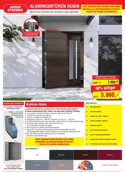 Josef Steiner Alutüren Rubin Angebot