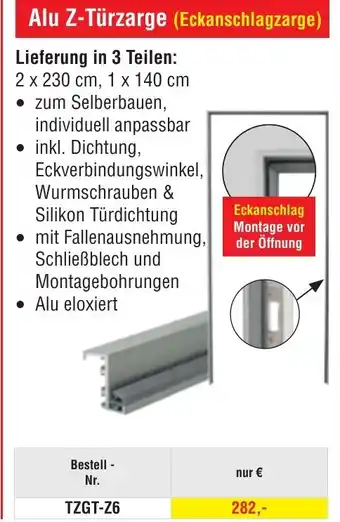 Josef Steiner Alu Z-Türzarge Angebot