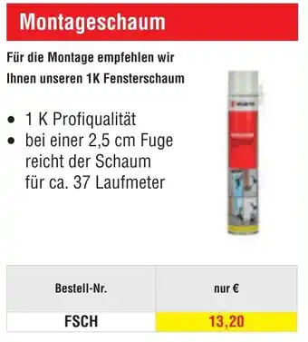 Josef Steiner Montageschaum Angebot
