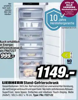Red Zac Liebherr Stand-Gefrierschrank Angebot