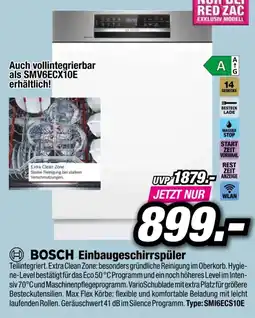 Red Zac Bosch Einbaugeschirrspüler Angebot