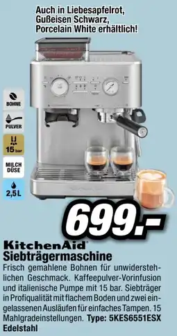 Red Zac KitchenAid Siebträgermaschine Angebot