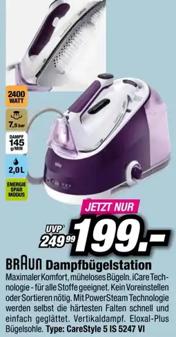 Red Zac Braun Dampfbügelstation Angebot
