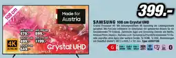 Red Zac Samsung 108 cm crystal uhd Angebot