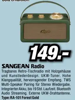 Red Zac Sangean Radio Angebot