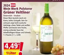 Norma Wein Werk Polsterer Grüner Veltliner Angebot