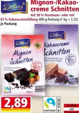 Norma Mignon-Kakao-creme Schnitten Angebot