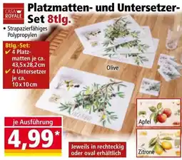Norma Platzmatten und Untersetzer Set Angebot