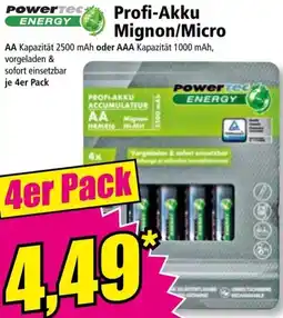 Norma Profi-Akku Mignon Micro Angebot