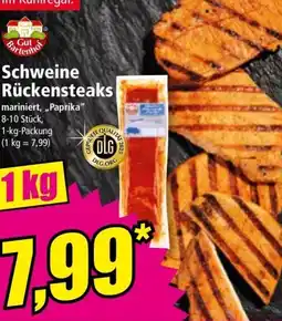 Norma Schweine Rückensteaks Angebot
