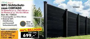 Norma WPC-Sichtschutz- zaun Cortado Angebot