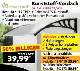 Norma Kunststoff-Vordach Angebot