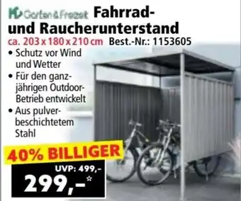 Norma Fahrrad-und Raucherunterstand Angebot