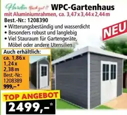 Norma WPC-Gartenhaus Angebot