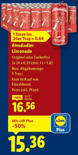 Lidl Almdudler Limonade Angebot