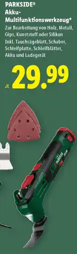 Lidl Parkside Akku Multifunktionswerkzeug Angebot