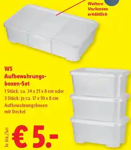 Lidl W5 Aufbewahrungs boxen-Set Angebot