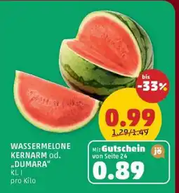 PENNY WASSERMELONE KERNARM od. DUMARA Angebot