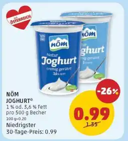 PENNY NÖM JOGHURT Angebot