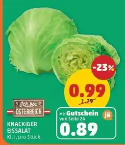 PENNY Knackiger Eissalat Angebot