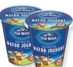 MPreis Tirol Milch Bergbauern Naturjoghurt Angebot