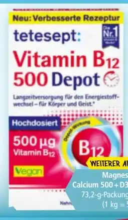 Norma Tetesept Vitamin B12 500 Depot Angebot