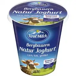 MPreis Tirol Milch Bergbauern Naturjoghurt MPREIS Angebot
