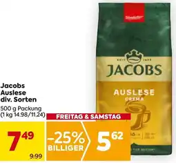 Billa Jacobs Auslese Angebot