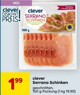Billa clever Serrano Schinken Angebot