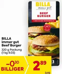 Billa BILLA immer gut Beef Burger Angebot