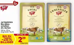 Billa Ja! Natürlich Bio-Käse- scheiben Angebot