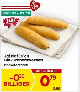 Billa Ja! Natürlich Bio-Grahamweckerl Angebot