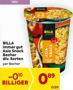 Billa BILLA immer gut Asia Snack Becher Angebot
