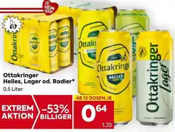 Billa Ottakringer Helles, Lager od. Radler Angebot
