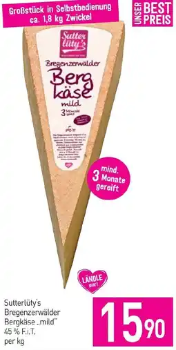 Sutterlüty Sutterlüty's Bregenzerwälder Bergkäse,,mild" 45% F.i.T. Angebot