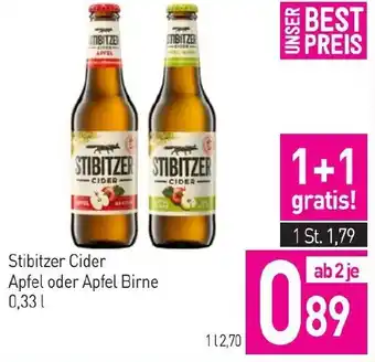 Sutterlüty Stibitzer Cider Apfel oder Apfel Birne Angebot