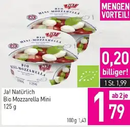 Sutterlüty Ja! Natürlich Bio Mozzarella Mini Angebot