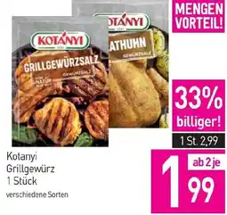 Sutterlüty Kotanyi Grillgewürz Angebot