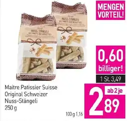 Sutterlüty Maitre Patissier Suisse Original Schweizer Nuss-Stängeli Angebot