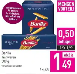 Sutterlüty Barilla Teigwaren Angebot