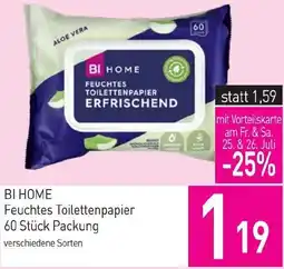 Sutterlüty BI HOME Feuchtes Toilettenpapier Angebot