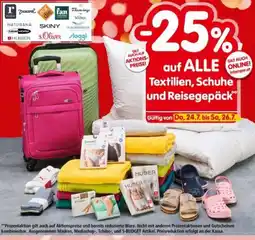 Interspar auf ALLE Textilien, Schuhe und Reisegepäck Angebot