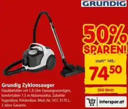 Interspar Grundig Zyklonsauger Angebot